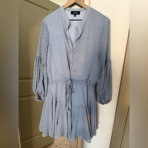 Light Blue Textured Dress